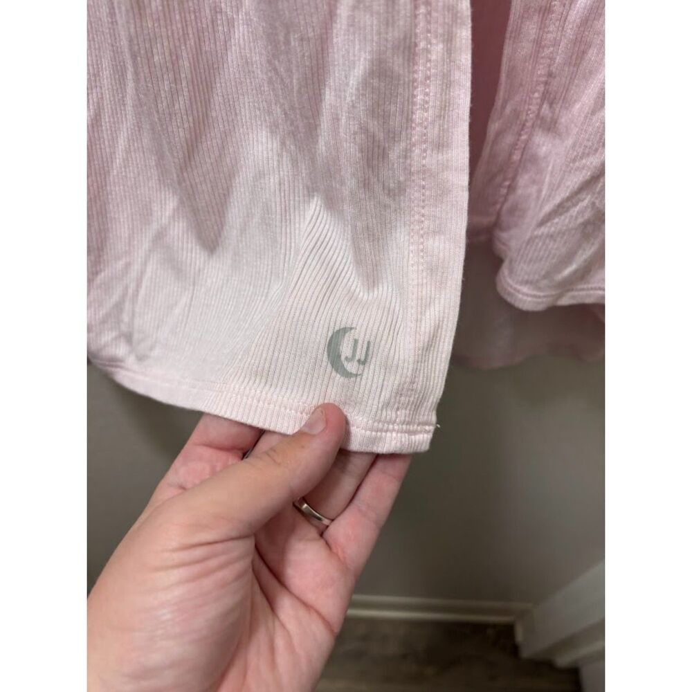 JJ Winks Cozy Robe Cardigan Wrap Light Pink Small Loungewear Modal Drape Front - Picture 4 of 6